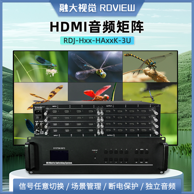 HDMI音频矩阵 3U